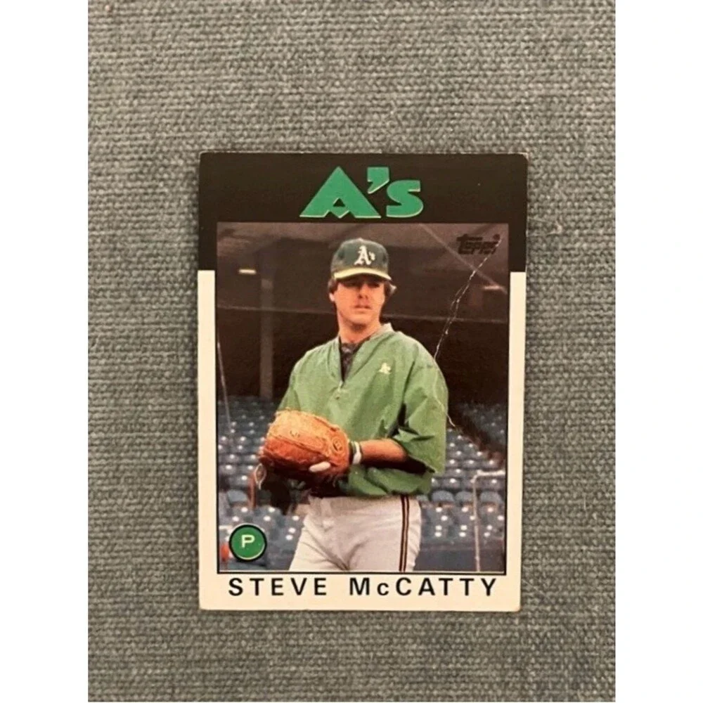 1986 Topps Oakland A's Baseball Card Trading Card
